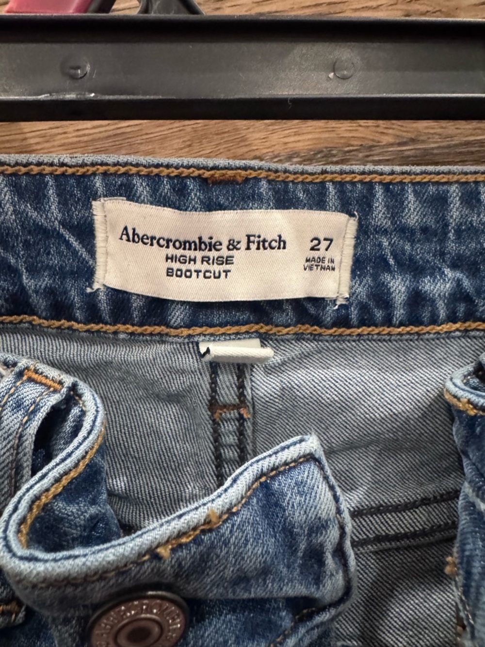 Abercrombie & Fitch Light Blue High Rise Bootcut Jeans